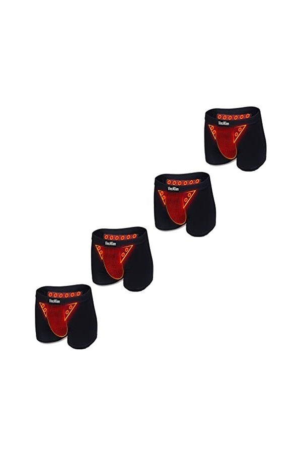 FJL 2/4/6-Pack Short Confort Boxer Thérapie Magnétique Soins de Santé Hommes Élargissement Améliorer la Vie Noir Sexy L-4XL 