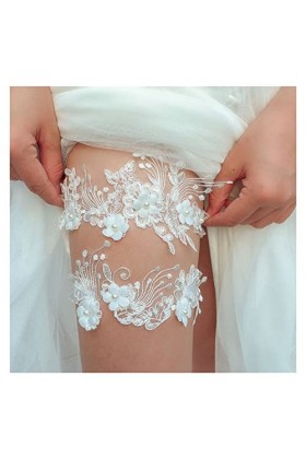 ZZSRJ Garde-Cadeau de Mariage Accessoires de mariée Sexy Jambe de Dentelle Jambe de jarretière jarretelle Femelle étreinte en