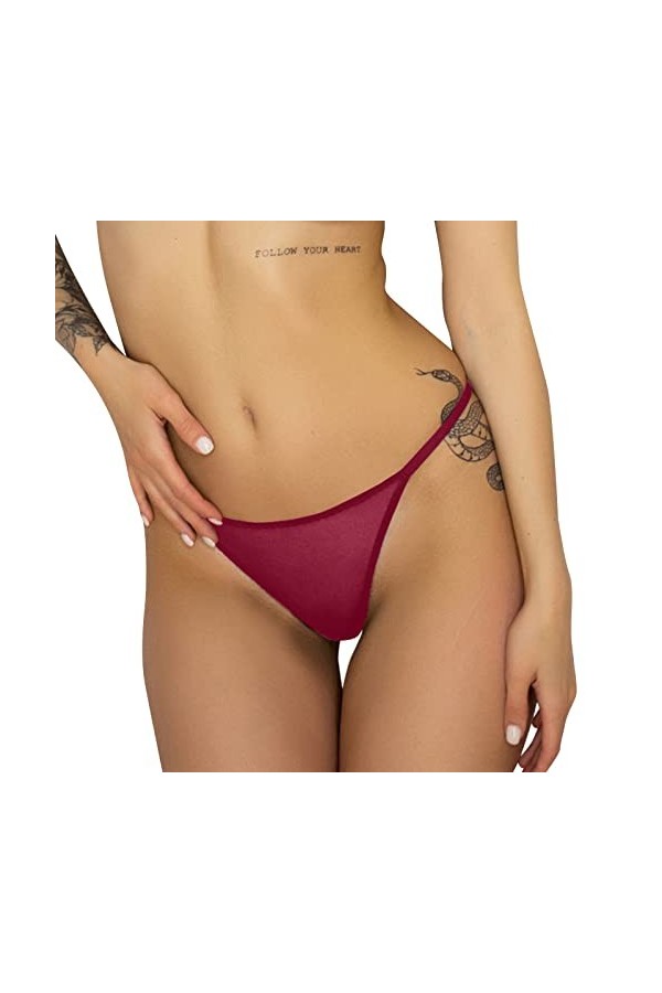 Panties - Culotte en coton pour femme - Culotte gainante - Sous-vêtement court doux - Lingerie sexy - Taille haute - Culotte 