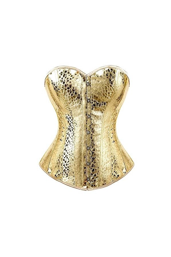 TTCI-RR Bustiers et Corsets Femmes Corset Hôtel Hôtel Top Gold Overbust Corset Sexy Nightclub Vêtements Corset Lingerie Linge