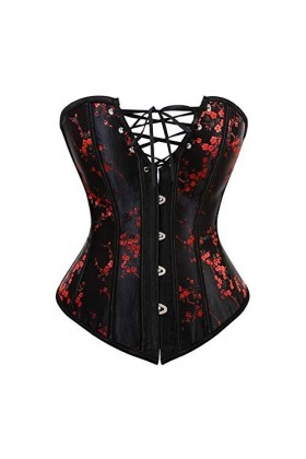 TTCI-RR Bustiers et Corsets Corset Sexy Femme Bustiers Gothique Shaper corporel Lingerie Color : Pink, Size : X-Large 