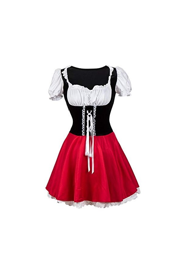MeButy Lingerie Sexy Body Lingerie Femmes Halloween Costume Little Red Riding Fantasy Jeu Uniformes Déguisements Party-Rouge_
