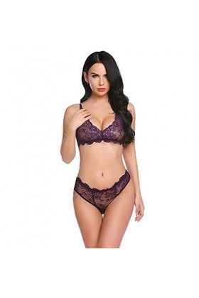 Érotisme Sexe Et Sensualité Ensembles De Pyjama Femme Dentelle Lingerie Soutien-Gorge Ensemble Femmes Plus Taille Sexy Soutie