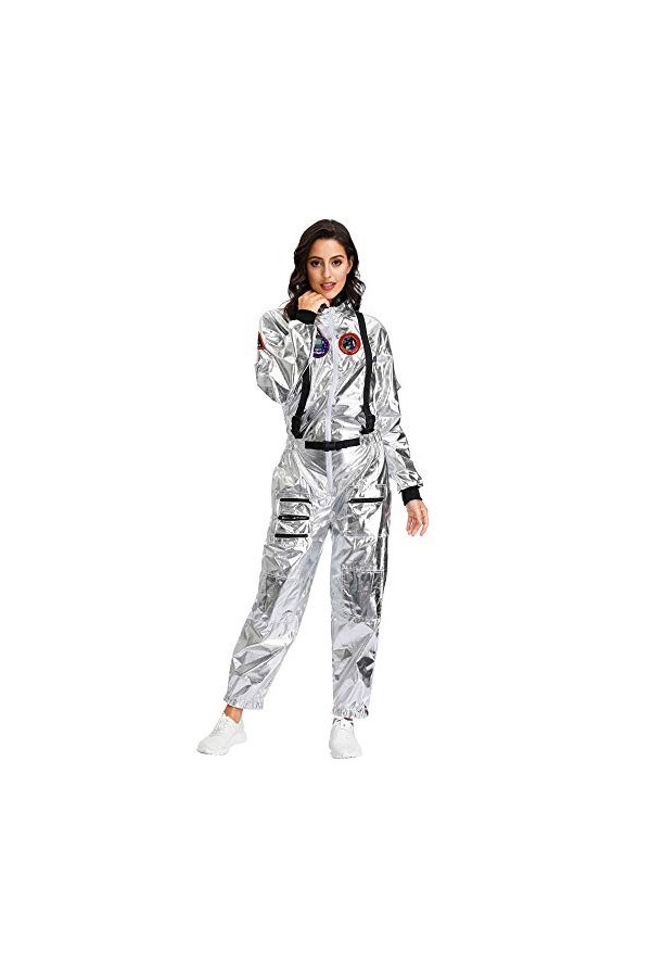 KHDFYER Lingerie Sexy Femme Coquine Halloween Couple Espace Costume Uniforme Astronaute Costume De Scène-des Gamins_M