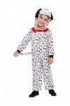 Toddler Dalmatian Costume, Black & White, Hooded All In One, T1 