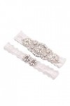 GOOFFY Ceinture mariée Cristal Pied décor Mariage mariée jarretière Dentelle Cuisse Anneau Sexy Strass Floral Jambe Bande Orn