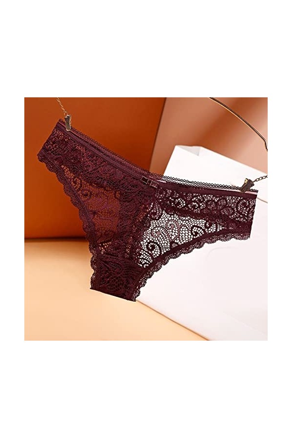 Culottes et Slips Slip Femme Comfort Knickers 3 pièces dentelle culottes femmes lumière luxe Sexy dentelle Sous-VêTements En 