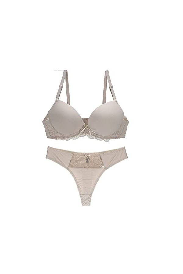 VSOLS Bras de Tasse Sexy Set for Les Femmes sous-vêtements intimes en Dentelle Noire Bleu Rose Violet Blanc féminin Lingerie 