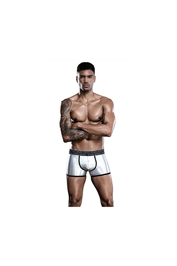 Ensemble de sous-vêtements sexy et tendance pour homme - Lingerie décontractée - Vêtements de maison - Pyjama uniforme de ten