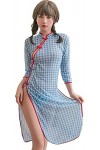 YYAN Lingerie Sexy for Femmes Chinoise Traditionnelle Vintage Vintage Nightwear Nightwear Cheongsam Sexy Anime Cosplay for Fe