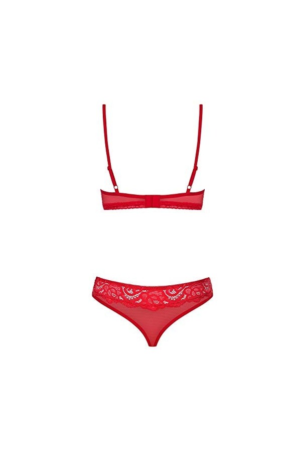 obsessive Ensembles Sexy Femme Rouge 829-Set-3 Taille S-M