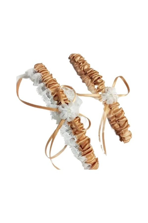 Jarretières de Lingerie Sexy for Femmes, Ceinture en Dentelle, Jarretelles de Mariage for Femmes Color : Wine Red, Size : On