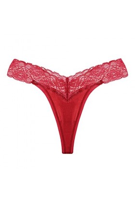 Femme String Tanga Ficelle Ouverte Culotte Sous-VêtementV String Femmes sous-vêtements à Faible Perle G PendentifCostume Etud