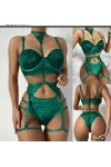 MERNEL Vêtements sexuels Femmes Sexi Babydoll Vêtements Sexy Soutien-Gorge et Culotte Ensembles Dentelle Lingerie Transparent