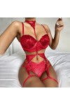 MERNEL Vêtements sexuels Femmes Sexi Babydoll Vêtements Sexy Soutien-Gorge et Culotte Ensembles Dentelle Lingerie Transparent