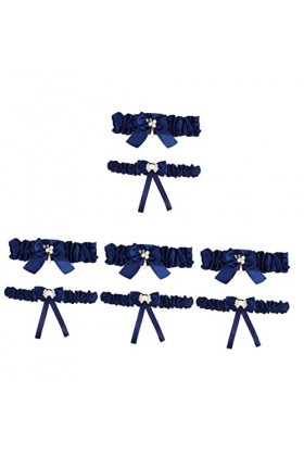 Abaodam 8 Pièces Anneau De Jambe Jarretière De Mariée Pour Le Jour Du Mariage Jarretelles Jarretière De Demoiselle Dhonneur 