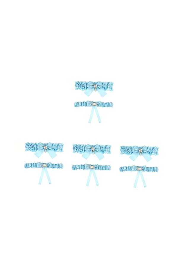 Abaodam 8 Pièces Anneau De Jambe Jarretière De Mariée Pour Le Jour Du Mariage Jarretelles Jarretière De Demoiselle Dhonneur 