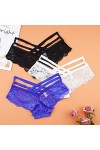 Culotte De Hipster Confortable 3 pièces Sexy culottes femmes dentelle taille basse solide Sexy Culotte femme sous-vêtements c