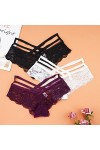 Culotte De Hipster Confortable 3 pièces Sexy culottes femmes dentelle taille basse solide Sexy Culotte femme sous-vêtements c