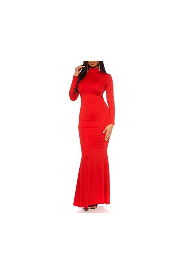 Koucla Robe tortue sexy avec dos Wow, rouge, L