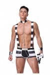 Costume de prisonnier sexy pour homme - Taille unique