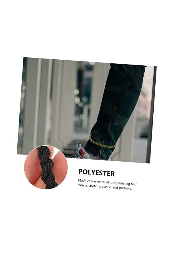 Toddmomy 60 Pcs Leggings Blousing Jarretières Avec Crochets En Métal Étuis Boot Leg Straps Holster Shirt Shirt Camping Access