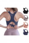 Soutien-Gorge de Sport pour Femme, Soutien-Gorge de Sport rembourré à Bretelles Sexy avec Dos croisé Soutien-Gorge de Yoga po