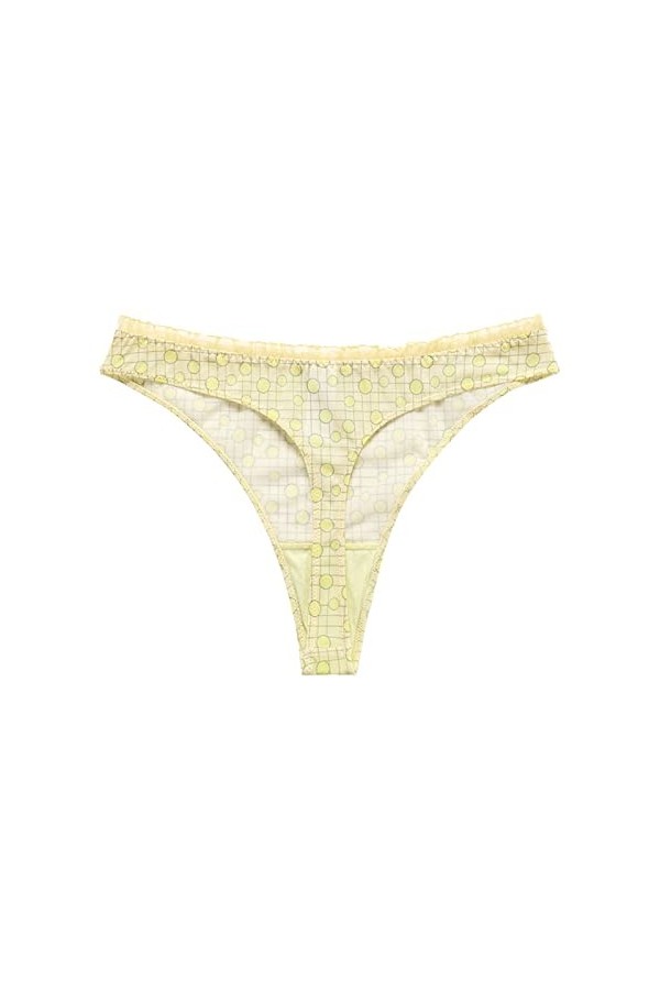 Culottes et Slips Slip Femme Comfort Knickers 3 Pcs Doux Fruits Pomme Citron Pêche Imprimer Maille Sous-VêTements En Culotte 