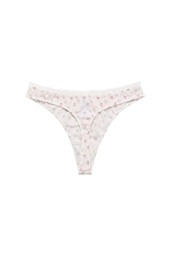 Culottes et Slips Slip Femme Comfort Knickers 3 Pcs Doux Fruits Pomme Citron Pêche Imprimer Maille Sous-VêTements En Culotte 