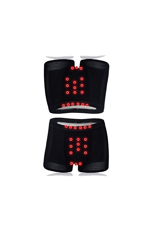 FJL 2/4/6-Pack Pochette Convexe en U pour sous-vêtements Dagrandissement pour Hommes Boxer de Soins de Santé de Thérapie Mag