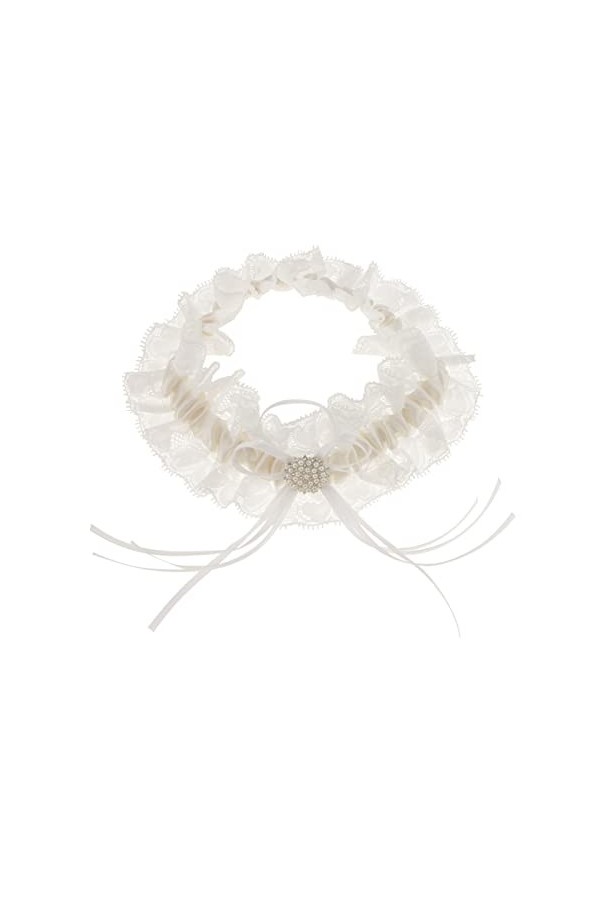 ZZSRJ Costume de mariée de Mariage de mariée de mariée de la Dentelle Blanche Color : White, Taille : One Size 