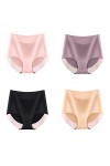 UKKO Culottes Femmes 4 Pcs Culotte Femme Haute Taille Sexy Lingerie Glace Filles-K,M