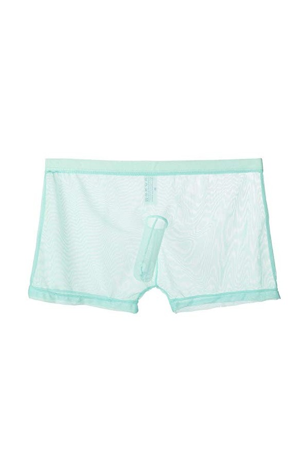 KFBSHEEF 2 pièces Hommes sous-vêtements Sexy Maille caleçon Long pénis Renflement Respirant Homme caleçon Culotte Cueca Mascu