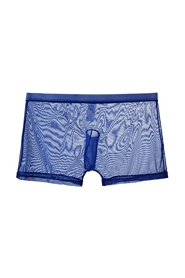 KFBSHEEF 2 pièces Hommes sous-vêtements Sexy Maille caleçon Long pénis Renflement Respirant Homme caleçon Culotte Cueca Mascu