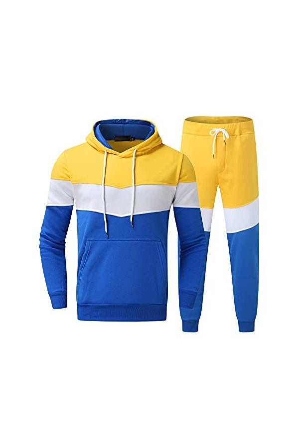RYTEJFES Vêtements de course pour homme, sport jogging stylé décontracté pantalon de jogging vêtements élégants entraînement 