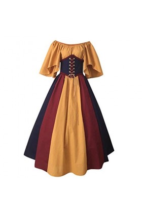 chiphop Costume De Cosplay Foxy Funtime Mediev sexy Dress H Patchwork dentelle mode Al vintage femmes SLA cou Gothique robe p