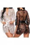 MERNEL Vêtements sexuels Sexy Femmes Lingerie Dentelle Volants Robe Transparente Babydoll sous-Vêtements Robe Érotique Femmes