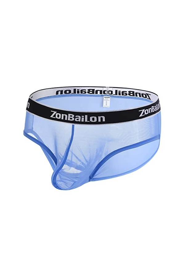 ZUOLAIYIN Culottes pour homme en bambou pour homme avec grande poche Sous-vêtements sexy pour homme Culotte Culotte pour homm