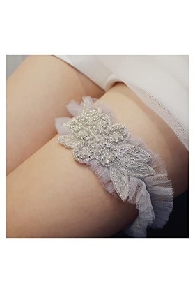 COLIFAS Ceintures de Jambe en Dentelle pour Femmes et Filles, jarretière de mariée de Bal de Mariage, Accessoires de Robe Co