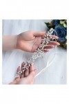 COLIFAS Jarretière de Mariage Jarretière pour la mariée Strass Accessoires de Mariage Perle Jarretière Cravate Jambe Boucle S