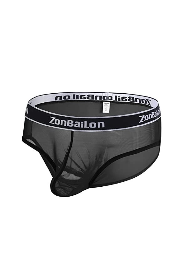 ZUOLAIYIN Culottes pour homme en bambou pour homme avec grande poche Sous-vêtements sexy pour homme Culotte Culotte pour homm