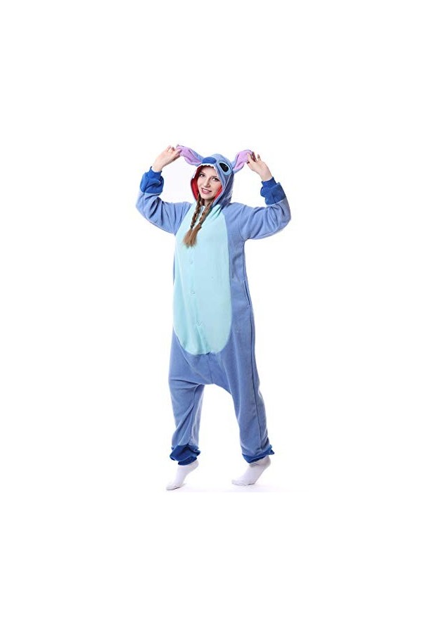 LorranTree Onesie Duvet Portable, Bleu, 6XS Homme