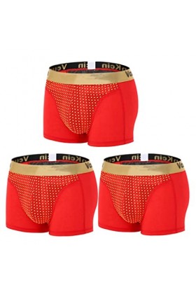 SXLLZSLC sous-vêtements pour Hommes Modal Respirant Tourmaline Prostate Thérapie Magnétique Caleçons Élargissement sous-vêtem