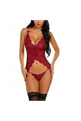 sous-vêtements Sexy pour Femmes, Chemises de Nuit, Lingerie Sexy, Soutien-Gorge, String, Costumes érotiques Transparents, Cor