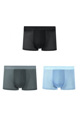 NAZARR Summer Men Underwear sous-caissier Transparent Transparent Mesh Mesh Breftwear Sède à séchage Rapide Briefes de Boxer 