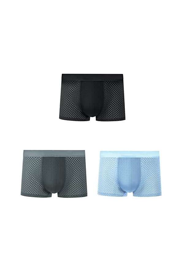 NAZARR Summer Men Underwear sous-caissier Transparent Transparent Mesh Mesh Breftwear Sède à séchage Rapide Briefes de Boxer 