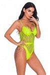 NoëlLingerie érotique Pure Combinaison Sexy Moulante en Jaune, M