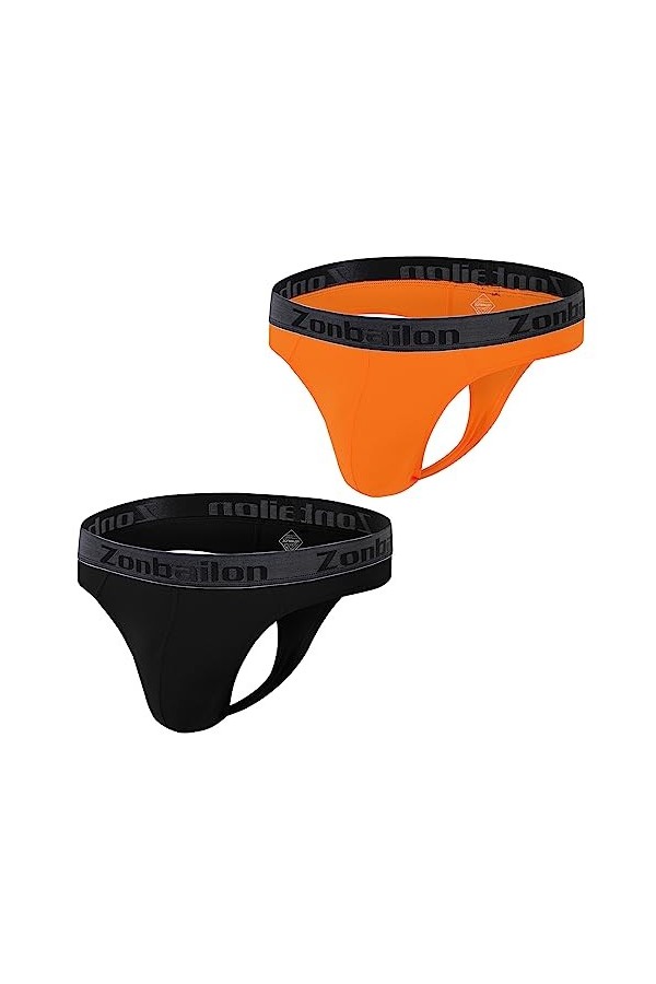 BIATWOWR Boxer pour homme avec pochette améliorée, taille basse, classique, sexy, doux et confortable, taille élastique, stri