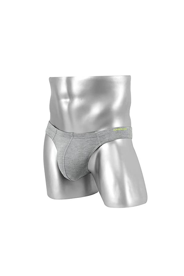 BIATWOWR String sexy pour homme avec taille élastique confortable et respirant, 2 x Multicolore 01, XXL