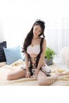 Vêtements Vêtements pour Femmes Lingerie Sexy Mignonne et ludique Cosplay Femme de Chambre Sexy Transparente Taille Unique N